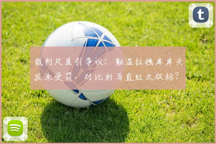 裁判尺度引争议:勒温拉拽库库头发未受罚,对比利马直红太双标?