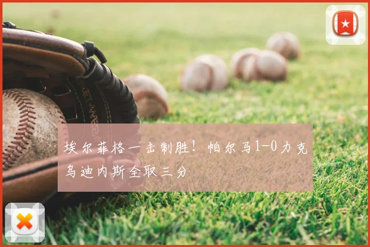 埃尔菲格一击制胜！帕尔马1-0力克乌迪内斯全取三分